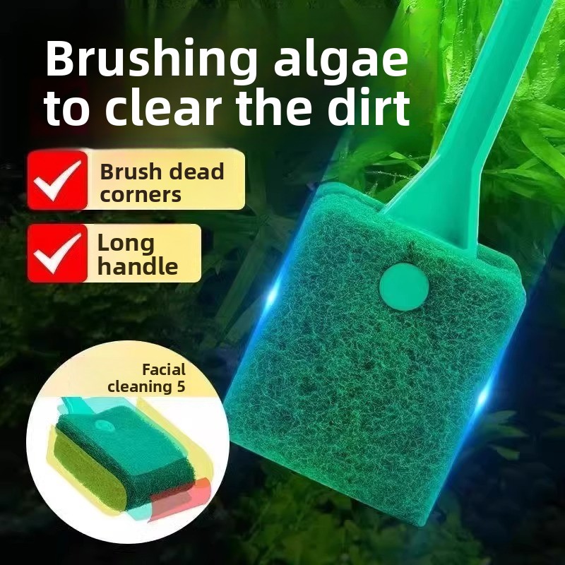 Marine Aquarium Glass Scraper - Escova de Limpeza de Vidro para