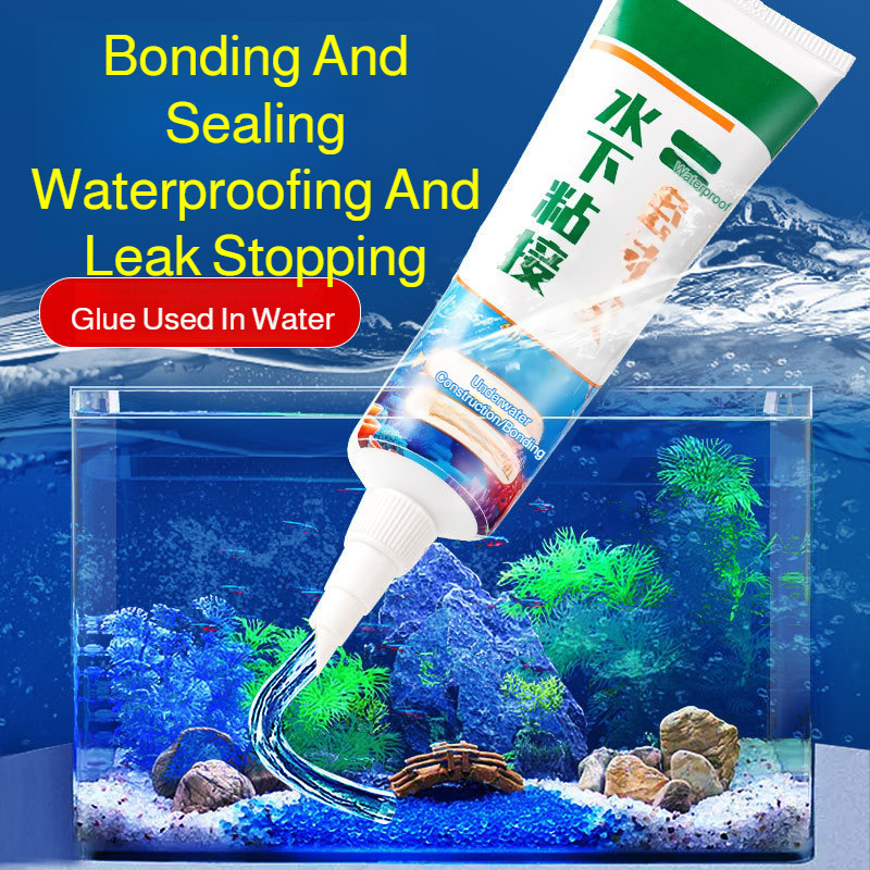 Marine Aquarium Glue - Adesivo à prova de rachaduras, ecológico,