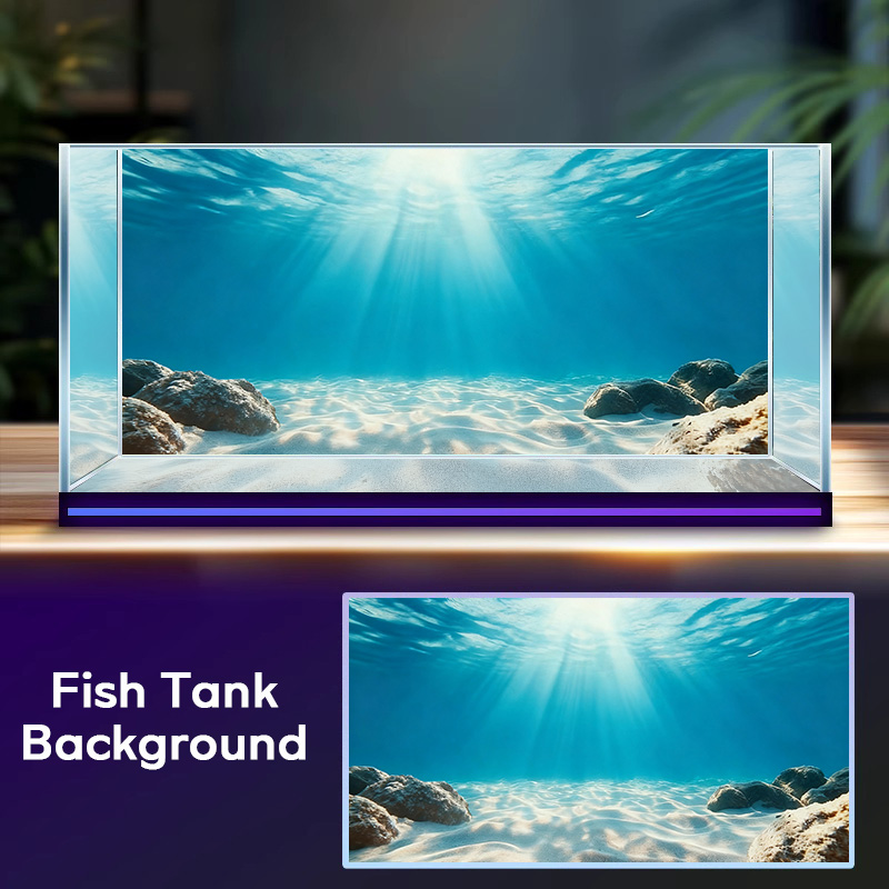 Marine Aquarium Glue - Areia Azul Transparente, Pintura de Fundo