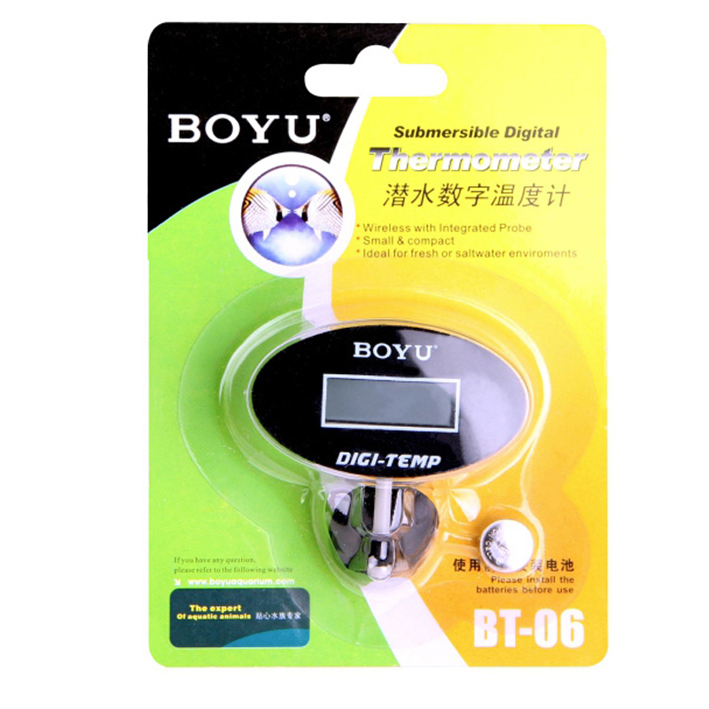 Aquarium Marine Fishes - Boyu-BT-06 termômetro digital submersível para aquário,