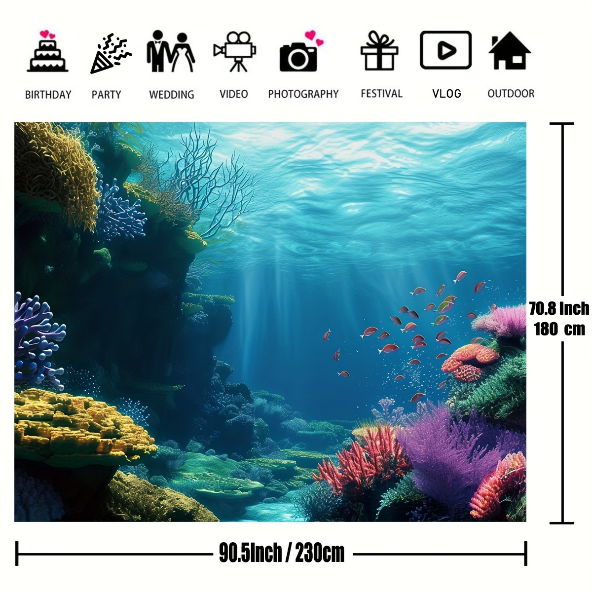 1 unidade de tapeçaria plana 2 - Aquarium Marine Fishes avaliação e preço